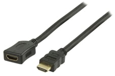 SHORT 50cm HDMI EXTENSION Lead GOLD MALE Plug to FEMALE Socket TV Cable 0.5m