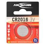 ANSMANN 5020082 CR2016 Coin Battery [Pack of 1] Lithium 3V Button Cell