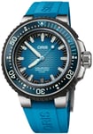 Oris 01 400 7777 7155-SET Aquis Blå/Gummi Ø49.5 mm