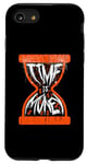 Coque pour iPhone SE (2020) / 7 / 8 Time Is Money Drip Dunk Motif Halloween Orange Noir