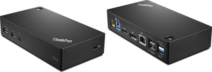 Lenovo ThinkPad USB 3.0 Ultra Dock Koblet med ledninger (ikke trådløs) USB 3.2 Gen 1 (3.1 Gen 1) Type-A Sort