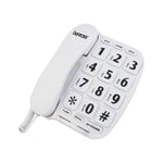 BIG BUTTON LANDLINE HOME CORDED TELEPHONE LARGE JUMBO ELDERLY FRAIL DESK WALL UK