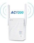 AC1200 WiFi Booster Range Extender, WPS Easy Setup WiFi Extender,