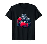 Funny Gorilla Boxing Gloves Graphic Animal Lover Training T-Shirt
