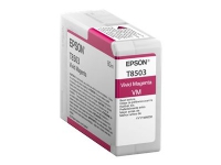 Epson T8503 - 80 ml - intensiv magenta - original - bläckpatron - för SureColor P800, P800 Designer Edition, SC-P800