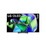 LG OLED evo OLED65C34LA.API TV 165,1 cm (65 ) 4K Ultra HD Smart TV Wifi Argent - Neuf