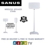 SANUS WSS52 White Single Fixed Height Speaker Stand For Sonos Five or PLAY:5