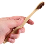 6 x Adult BAMBOO TOOTHBRUSHES Natural Eco  Biodegradable SOFT BRISTLE Wooden UK