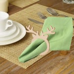 10 Pcs Wooden Head Napkin Holder Rings Luncheons Dinner Table Su A3