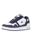LacosteT-Clip 223 3 SMA Leather Trainers - White/Navy