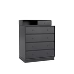 Montana - Keep Chest Of Drawers, Plinth H7 cm - Anthracite
