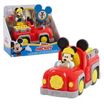 Mickey, Véhicule avec 1 figurine 7,5 cm et 1 accessoire, Modèle Pompier, Jouet pour enfants dès 3 ans, GIOCHI PREZIOSI, MCC063