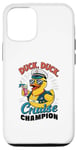 Coque pour iPhone 13 Pro Duck Duck Cruise Funny Family Cruising Groupe assorti