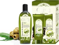 Olive Oil for Hair Care Set,Olive Oil Shampoo and Conditioner,Moisturizing Stren