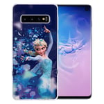 Elsa #11 Disney cover for Samsung Galaxy S10 - Blue