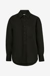 Calvin Klein - Linneskjorta Linen Relaxed Shirt - Svart
