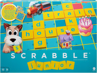 Mattel Games Scrabble Junior, Kids Crossword Board Game, English Junior 