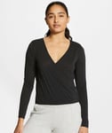 Nike Yoga Women's Wrap Top (Black) - Small - New ~ CU6290 010