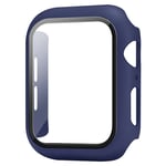 BNBUKLTD® Compatible for Apple Watch Case Screen Protector Series 3/4/5/6/SE Full Protective Cover (Watch Model: 44mm, Color: Navy Blue)(*)