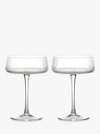 Anton Studio Designs Empire Glass Champagne Saucer, Set of 2, 250ml