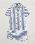 Polo Ralph Lauren Cotton Short Pyjama Set Striped Blue
