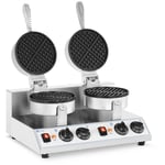 Royal Catering Gaufrier double - Rond 2,600 W RC-WMD01