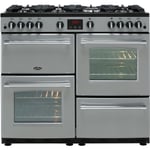 Belling Farmhouse100G 100cm Gas Range Cooker - Silver - A/A Rated
