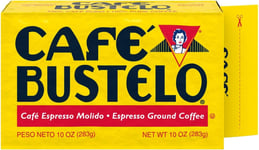 Cafe Bustelo Cafe Espresso Molido - Espresso Ground Coffee Brick (1 Pack X 283G 