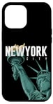 Coque pour iPhone 13 Pro Max Enjoy Cool New York City Statue Of Liberty Skyline Graphic