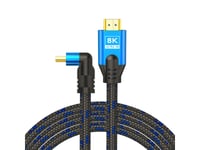 Savio Hdmi (M) V2.1 Cable Angled 8K Hdr Dynamic Ofc Copper 5M Cl-175, 3 M, Hdmi Typ A (Standard), Hdmi Typ A (Standard), Svart