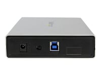 StarTech.com Boîtier USB 3.0 pour disque dur SATA III de 3,5 pouces avec support UASP - Boîtier externe HDD 3,5" - Aluminium - Argent - Boitier externe - 3.5" - SATA 6Gb/s - USB 3.0 - argent - pour P/N: SVA12M2NEUA, SVA12M5NA, USBDUP15, USBDUPE115, USBD