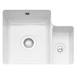 Caple ETT150U Ettra 1.5 Bowl Ceramic Undermount Sink - WHITE