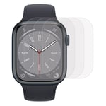 Apple Watch 9/8/7 (45mm) Beskyttelsesfilm i Plast - 3-Pak - Gjennomsiktig