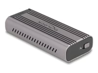Delock - Förvaringslåda - M.2 - M.2 Nvme Card / Pcie (Nvme) - Usb-C - Grå