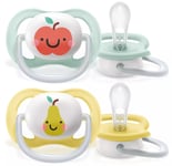Philips Avent Ultra Air-Napp 0-6 mån Äpple/Päron