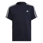 adidas Boy's U Tr-ES 3s T T-Shirt, Tinley/White, 11 años