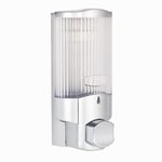 VINN DUNN Wall Mounted Dispenser 350ml | Bathroom Shower Liquid Soap Shampoo Gel Dispenser SILVER