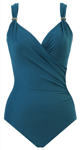 Miraclesuit Razzle Dazzle Siren Nile Blue Swimsuit UK 10 underwired bathing suit