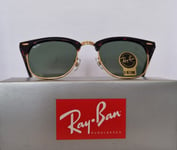 Ray Ban Clubmaster sunglass RB3016 in W0366 Tortoise with G-15 green lens 49mm