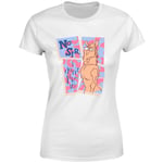 Ren & Stimpy No Sir I Don't Like It! Women's T-Shirt - White - XS