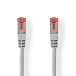 Cat 6 kabel | RJ45 Han | RJ45 Han | S/FTP | 30.0 m | Rund | PVC | Grå | Stikkord