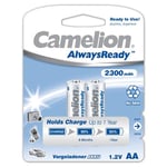 AlwaysReady Rechargeable Batteries Ni-MH (R06) AA, 2300 mAh, 2-pack