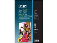 Epson Value - Blank - 100 x 150 mm - 183 g/m² - 100 ark fotopapper - för Epson L382, L386, L486 Expression Home HD XP-15000 Expression Premium XP-900