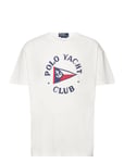 Classic Fit Polo Yacht Club T-Shirt Tops T-shirts Short-sleeved White Polo Ralph Lauren