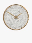 Thomas Kent Dandelion Analogue Wall Clock, 75cm, Gold