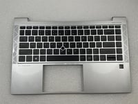 For HP EliteBook 840 Aero G8 M51617-B31 US Layout Palmrest Keyboard Top Cover