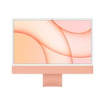 Apple iMac 24" 512 Go SSD 8 Go RAM Puce M1 CPU 8 cœurs GPU 8 cœurs Orange 2021