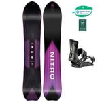 Nitro Snowboardpaket Dropout 159 + Rambler Ultra Black L