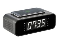 Thomson CR225I - Radio-réveil - - chargement sans fil - gris