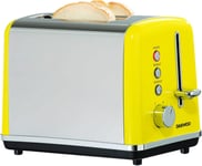 Toaster 2 Slice Daewoo Soho Defrost Reheat & Cancel Yellow & Silver